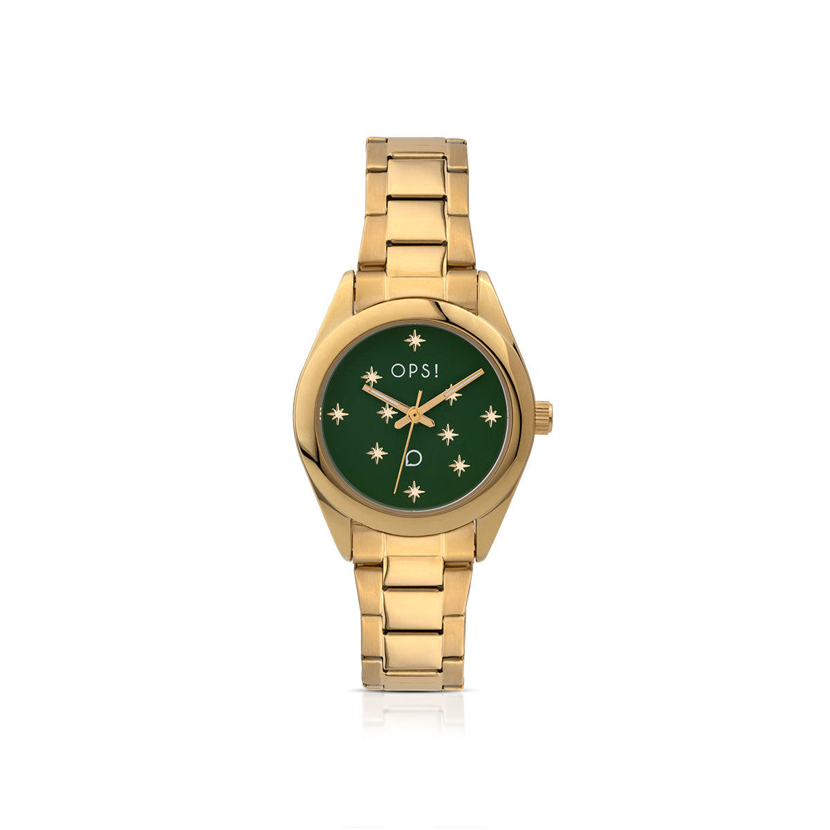 Orologio Donna Ops Acciaio Dorato Quarzo Verde Stelle Lucenti OPSPW-1061-3450
